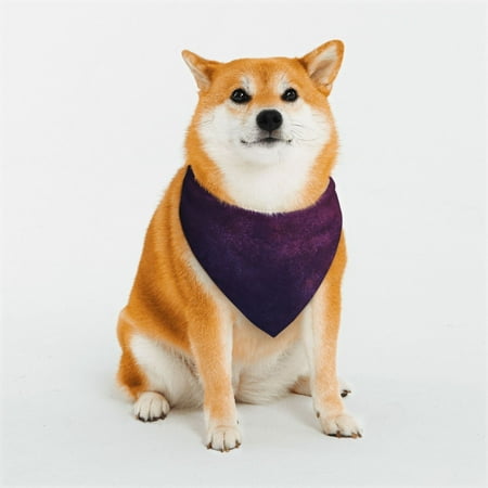 Honeii Black Dark Blue Purple Print Pet Scarf Dog Bandanas for Dogs Triangle Dog Scarfs Bandana Pet Cute Scarf Bibs for Small Medium Dogs and Cat-Medium