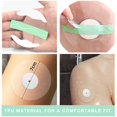 thumbnail image 3 of Pack of 50 Patches Sport Sensor, Freestyle Libre Patches, Waterproof Libre Adhesive Patches, Breathable Strong Adhesive Sensor Transparent CGM Patches without Glue in the Middle 14 Days, 3 of 5