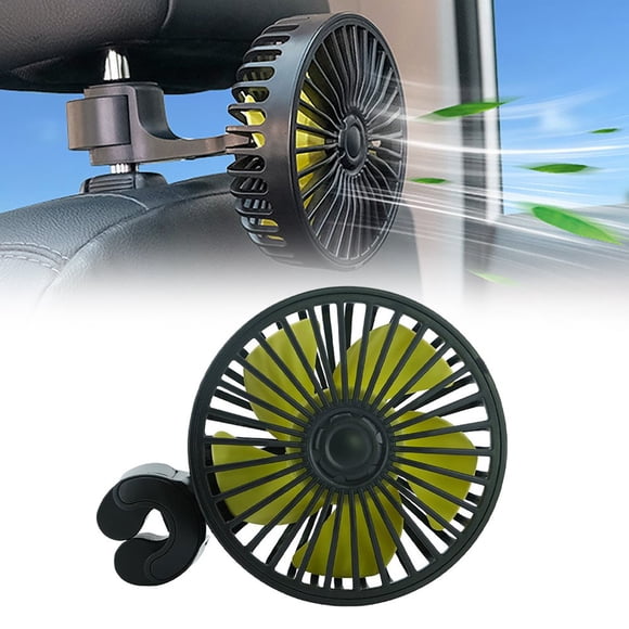 LEEYNEER Back Seat Fan For Car 2025 New Backseat Fan For Baby Rear Facing 360° Rotatable Adjustable Head Usb Car Fans 3 Speeds Headrest Auto Cooler For Sedan Suv Truck Van Car Rear Seat