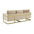 thumbnail image 6 of Modern Velvet Sofa - Mid-Century Design with Gold Legs - Comfortable Living Room Couch, 6 of 7