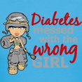 thumbnail image 3 of CafePress - Combat Girl Diabetes Women's Dark T Shirt - Women's Traditional Fit Dark T-Shirt, 3 of 4