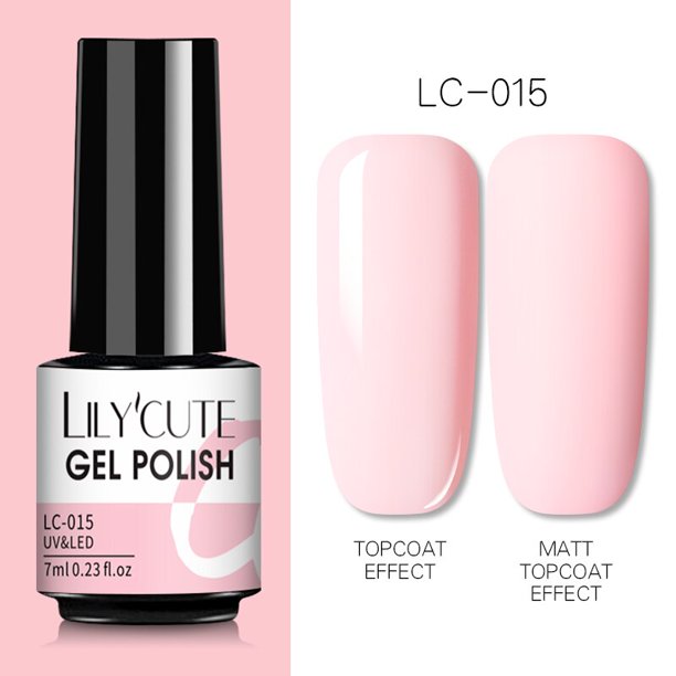 LILYCUTE 138 colores Gel esmalte de uñas amarillo Color brillante semipermanente LED Soak Off Gel barniz mate Base capa superior Gel híbrido zhangmengya LED