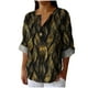thumbnail image 1 of Vestidos Casuales Para Mujer, Blusas De Mujer De Moda Camisa de lino sintético para mujer, de manga larga, con botones y cuello en V, estilo moderno y holgado., 1 of 5