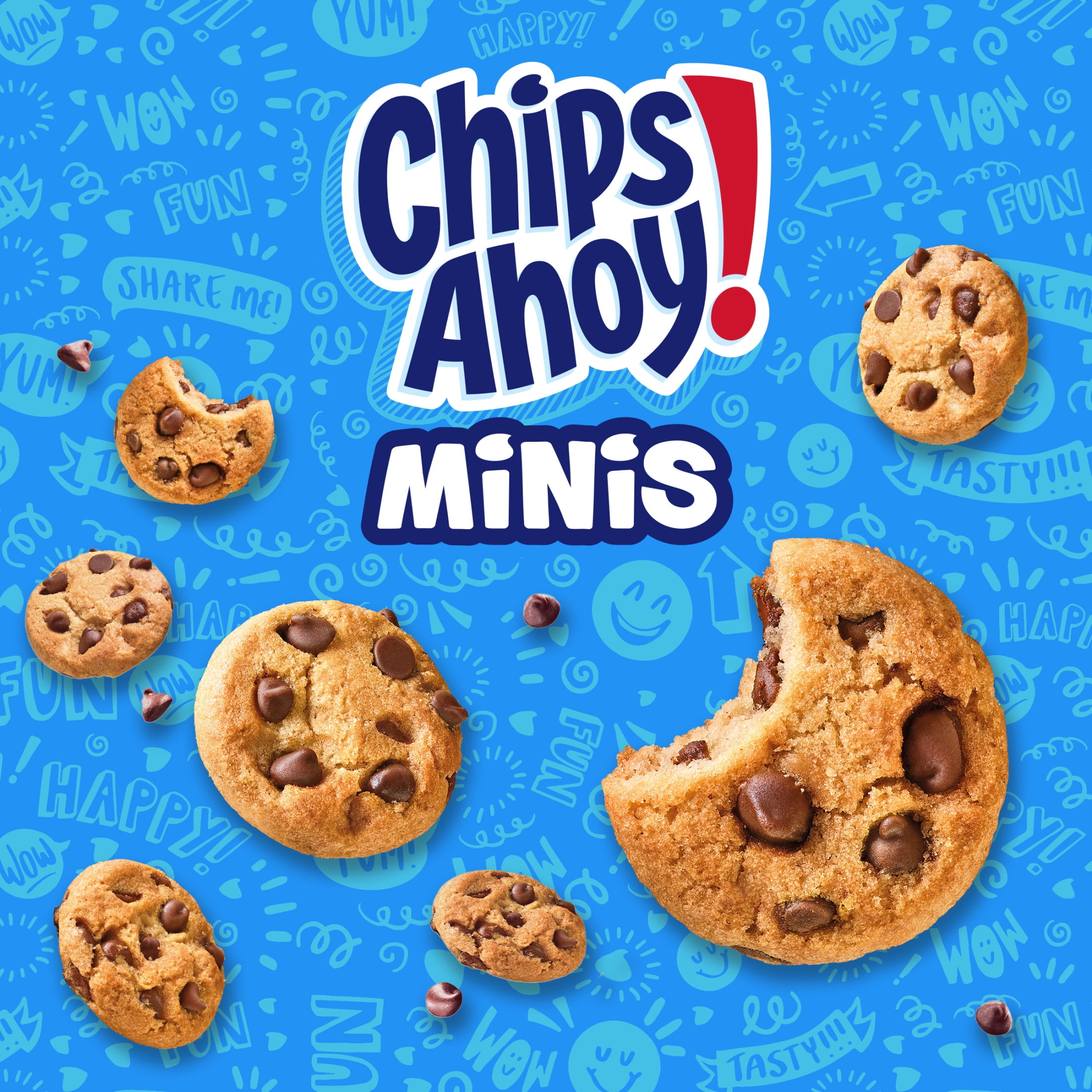 (2 pack) CHIPS AHOY! Minis Original Fudgy Chocolate Chip Cookies, Go-Paks, 3.5 oz Cup