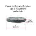 thumbnail image 2 of Unique Bargains Felt Furniture Pads Round 2' Self Adhesive Closet Cabinet Feet Protector 12pcs, 2 of 7