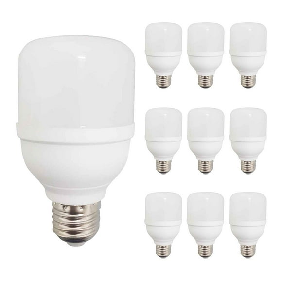 10 Pzs Foco Led Tipo Bala 20W Luz Fria 6500K 1600lm blanco 20w