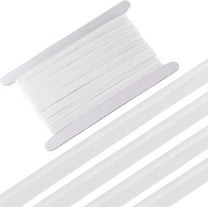 10 Yards*11mm Piping Bias Tape White Trim Cord Polyester Ribbons for Sewing Craft Binding Tape Hemming Seaming Quilting Clothing Accessories Wrapping White