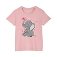 thumbnail image 1 of RXIRUCGD 2025 Vêtements d'Été pour Enfants T-shirt Imprimé Mode Mignon Col Rond Manches Courtes, 1 of 5
