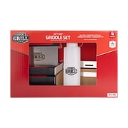 Expert Grill Grilling Accessories BBQ Grill Tools Set, 4 Pieces Stainless Steel Grill Kit