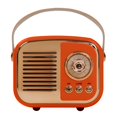 thumbnail image 1 of Altavoz Bluetooth Aresrora Retro Estilo Vintage Naranja, 1 of 2