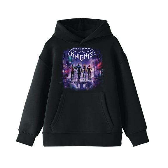 Gotham Knights Video Game Boy's Black Hoodie-M