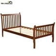 thumbnail image 5 of Bellemave Wood Twin Bed Frame with Headboard and Footboard, Kids Twin Bed Frames No Box Spring Needed for Boys and Girls, Walnut, 5 of 10