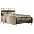 thumbnail image 3 of Hillsdale Furniture Grayson Rustic Metal Panel Bed, King, Rubbed Black/Gray, 3 of 4
