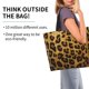 thumbnail image 2 of Balery Golden Leopard Glitter Bolsa Tote Estilo Estético con Cremalleras, Bolsa de Hombro, Bolsa de Compras Grande y Plegable, 2 of 8