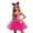 Hot Pink, variant on Girls Cute Cat Superhero Tutu Dress – Versatile 4-Piece Party Outfit for Kids in Sizes XS to XXL, Soft Polyester cosp^lay Cos-tume Set