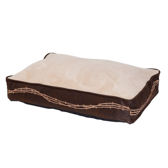 Hiend Accents Unisex Embroidered Barbwire Dog Bed - DB3190 One Size