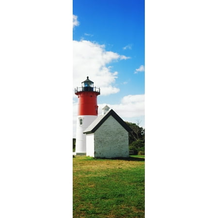 Lighthouse Beach Cape Cod Nauset Lighthouse Nauset Beach Eastham Cape Cod Barnstable County Massachusetts USA Canvas Art - Panoramic Images (6 x 18) ()