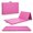 Pink, variant on Barbell All Purpose Folding Anti Tear Exercise Training Aerobic Fitness Gym & Gymnastics Balance Mat | Multiple colors