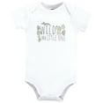 thumbnail image 3 of Hudson Baby Cotton Bodysuits, Wild Leaf Safari, 0-3 Months, 3 of 5