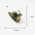 thumbnail image 6 of Tongina 2xPure Brass Snail Figurines Miniature Sculpture Small Snail Statue, 6 of 6