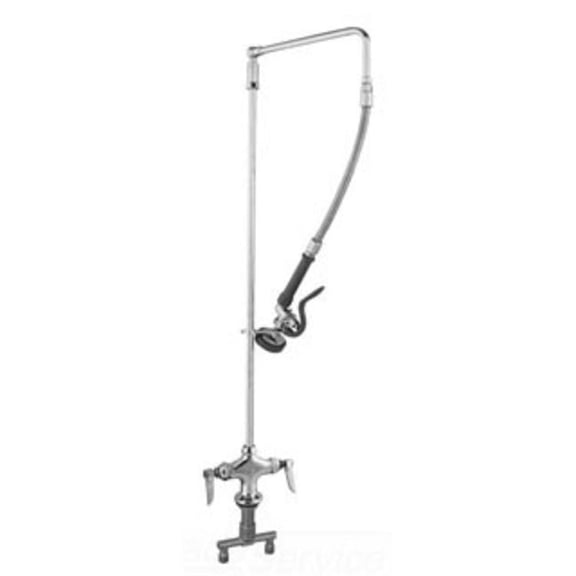 T&S Brass - Pre-Rinse Subassembly: Overhead Swivel Arm, Wall Bracket, Less Base Faucet