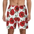 thumbnail image 3 of Uemuo Hand Drawn Tomatoes Pattern Mens Swim Trunks Quick Dry Board Shorts with Mesh Lining, Stretch Beach Shorts Quick Dry No-Chafing Board Shorts-3X-Large, 3 of 9