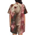thumbnail image 3 of Xecao Haired White Horse print Swimsuit for women, Summer-ready, sporty style.Quick-dry fabric. Many sizes & colors., 3 of 9