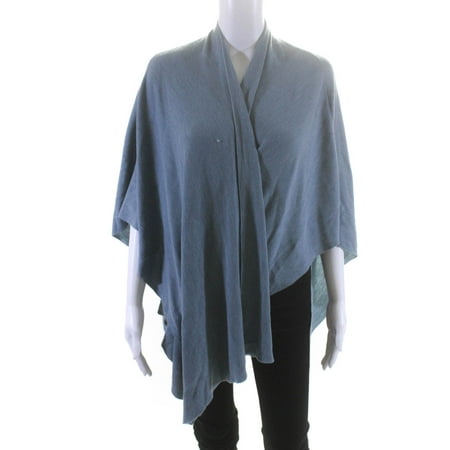 

Pre-owned|The Fisher Project Womens Sleeveless Draped Vest Shawl Light Blue Size Medium