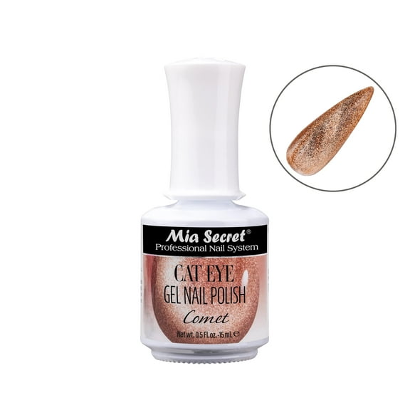 Mia Secret Cat Eye Gel Polish - Shimmery, Multidimensional effect- Infused with fine glitter- COMET - 0.5 fl oz