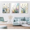 thumbnail image 3 of Watercolor Flowers Bathroom Canvas Wall Art, Colorful Wildflower Wall Decor Poster Prints Botanical Artwork for Living Room Bedroom Bathroom Farmhouse Decor, 3 of 6