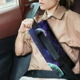 thumbnail image 2 of Astronaut Print Mastectomy Pillow for Car - Planet Themed Post Surgery Seatbelt Cushion, 2 of 7