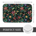 thumbnail image 2 of Rateoe Mexican Flower 1 Pattern Flannel Door Mat Indoor Outdoor Entrance, Waterproof All-Weather Doormat,Fade Resistant, Low Profile Entryway Mat 16x24in, 2 of 7