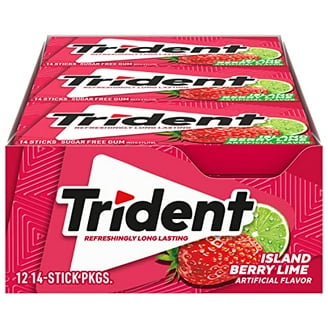 Trident Wintergreen Gum, 12 Packs, 168 Pieces, Freshens Breath