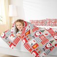 thumbnail image 4 of Castle Fairy 3-Piece Full Size Comforter Set - Santa Plaid Christmas Print, 4 of 8