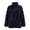 Black, variant on CBASIHI Womens Fleece Winter Coats Long Sleeve Stand Collar Zip Up Loose Fit Casual Fuzzy Jackets Navy S