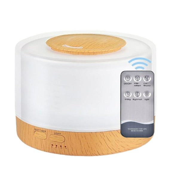 MERILER 500ml Premium Essential Oil Diffuser with Remote Control, 5-in-1 Aromatherapy Fragrant Oil Humidifier Vaporizer, Quiet Operation, Timer and Auto-Off Functions