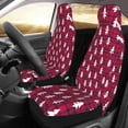 thumbnail image 2 of Sikiie white Tree red plaid Car Seat Protector 2 Pack Car Seat Cushion Mat, Car Seat Covers for SUV, Truck, Van, 2 of 7