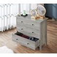 thumbnail image 3 of Bowery Hill Commode Transitionnelle en Bois à 3 Tiroirs Finition Chêne Gris, 3 of 8