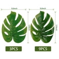 thumbnail image 3 of Palmera artificial grande de 19 pulgadas con plantas falsas en maceta para decoración interior y exterior de la oficina en el hogar, 3 of 9