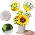 thumbnail image 3 of Sunflower Decor Yellow Fake Sunflower in Pots, Artificial Sunflower for Bathroom Home Kitchen Rustic Table Centerpiece Shelf Decor (2), 3 of 5