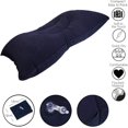 thumbnail image 3 of 2 almohadas inflables (azul oscuro), almohadas inflables suaves para acampar y viajar JM, 3 of 5