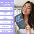 thumbnail image 3 of Hey Girl Sleep Tea for Bedtime - Calming Sleepytime Herbal Tea w/ Valerian Root, Chamomile, Passion Flower, Lemon Balm - 18 Relaxing Tea Bags, 3 of 4