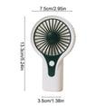 thumbnail image 3 of Ventilador de mano | Ventilador personal portátil con 3 velocidades | Mini ventilador recargable por USB para viajes, oficina y hogar | Ventilador de refrigeración ligero y compacto, 3 of 6