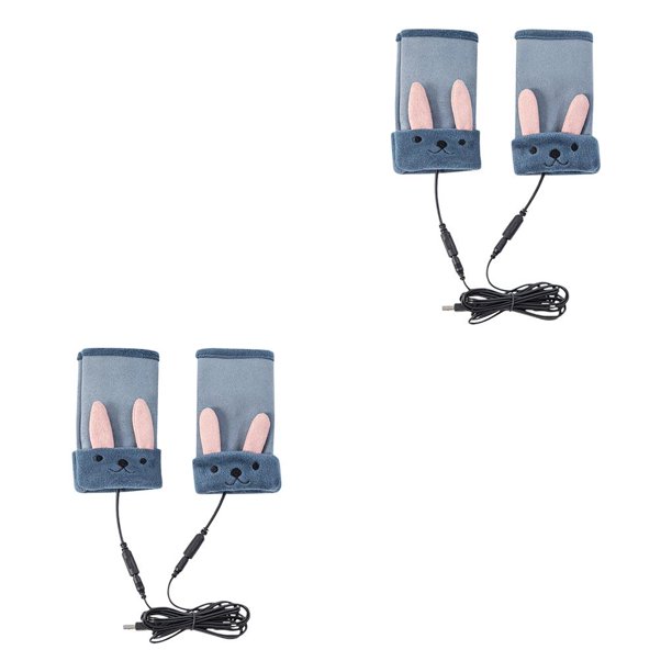 Naiovety 1 par de guantes calefactables sin dedos para hombres y mujeres, mitones de punto cálidos para ciclismo, suministros elásticos para Type2 NO2
