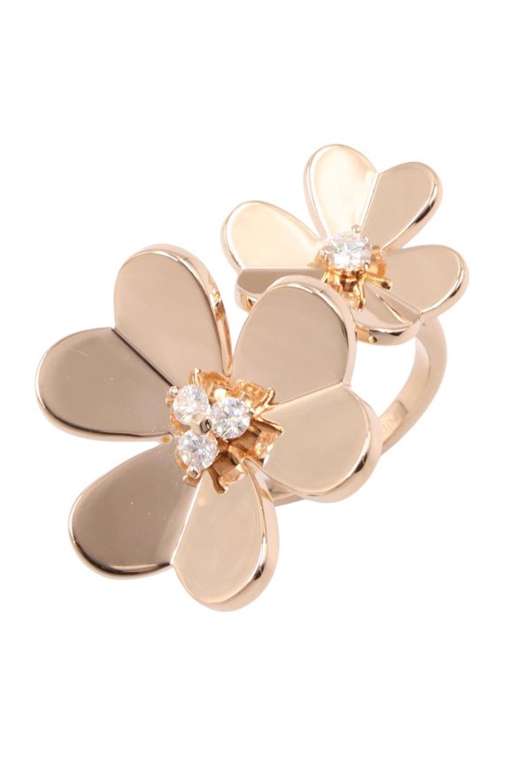 Pre-Owned Van Cleef & Arpels Frivole Entre Les Doigts Diamond Ring - 18K Pink Gold (PG) Women's...