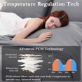 thumbnail image 3 of Aship Queen Comforter Set, 3Pcs Cozycash PCM Bedding Set with Temperature Regulating for All Season, Reversible Skin-friendly Bedding, 1Comforter & 2 Pillowcases Gray, 3 of 8