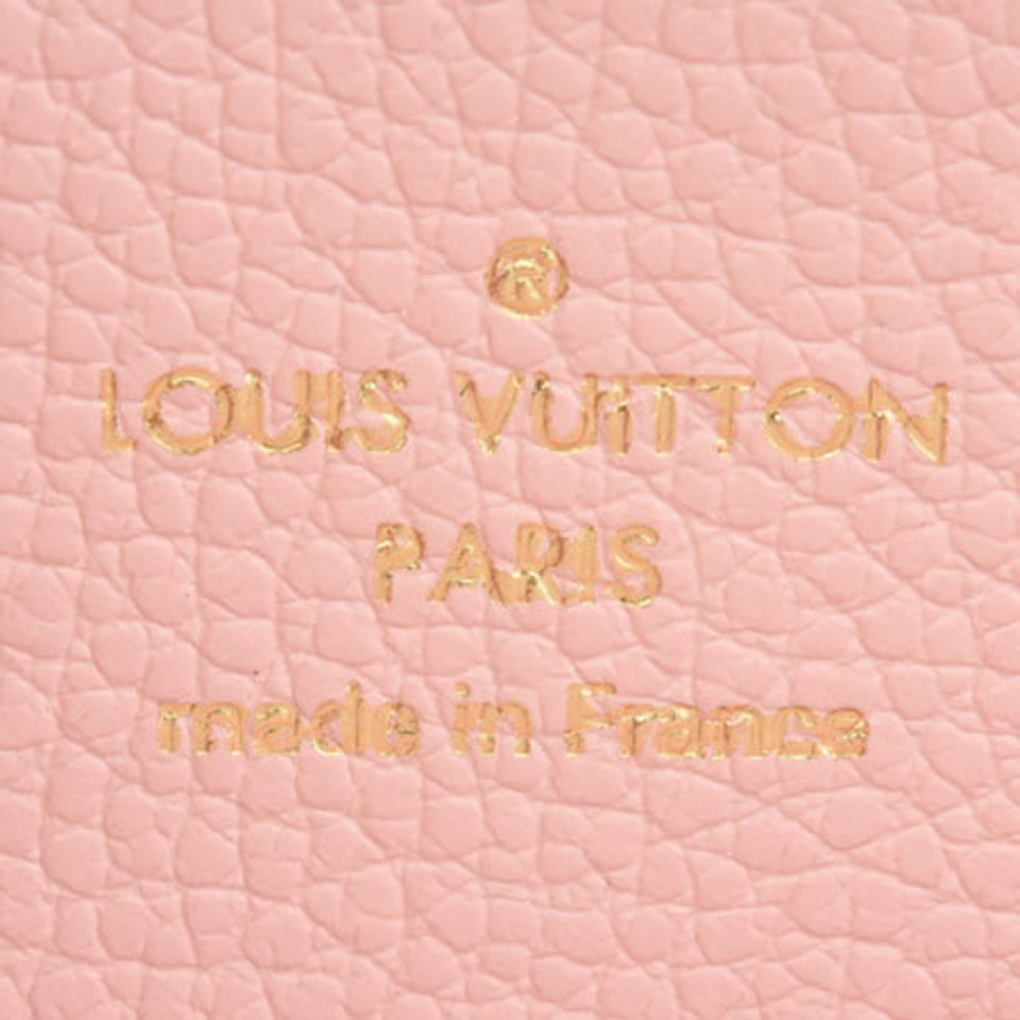 LOUIS VUITTON Louis Vuitton Zippy Mahina Leather LV Punching Round Long  Wallet M80490