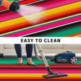 thumbnail image 5 of Mexican Style Outdoor Rug for Patio/Deck/Porch, Non-Slip Large Area Rug 4 x 6 Ft, Colorful Mexico Stripes Green Red Indoor Outdoor Rugs Washable Area Rugs, Reversible Camping Rug Carpet Runner, 5 of 8