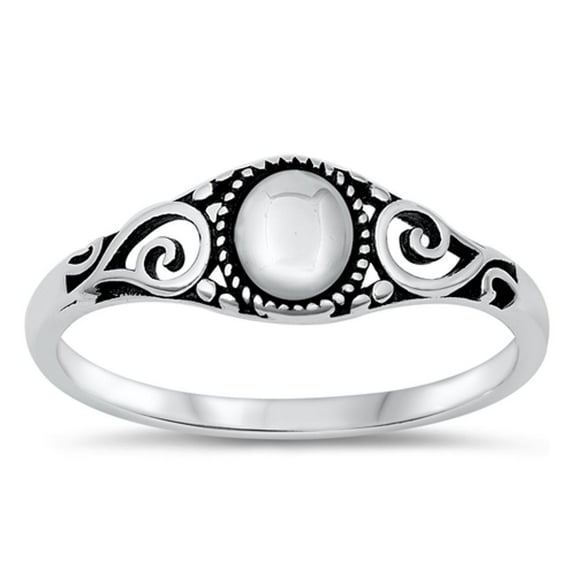 Bali Sun Spiral Bead Love Ring 925 Sterling Silver Band Jewelry Female Male Unisex Size 5