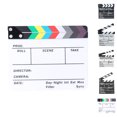 thumbnail image 2 of Injueey Director Film Clapboard Escena de acción Clapper Board Película de Clap Slate Theatre Party Decoration Movie Clapper Board Accesorios para fotos blanco L, 2 of 6